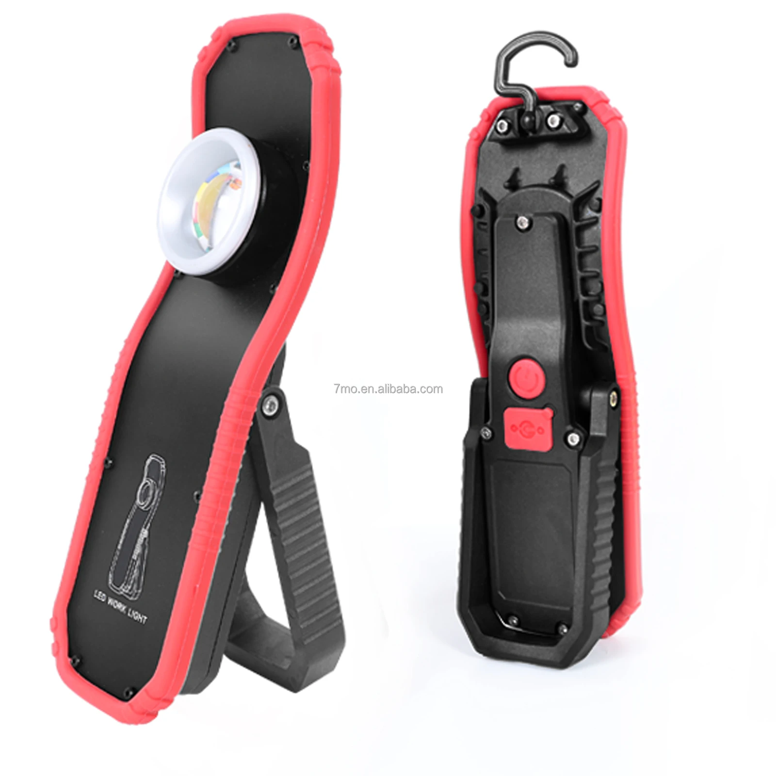 7mo High quality Handheld Portable Rotating Car Work Light Magnet COB LED Working Searchlights