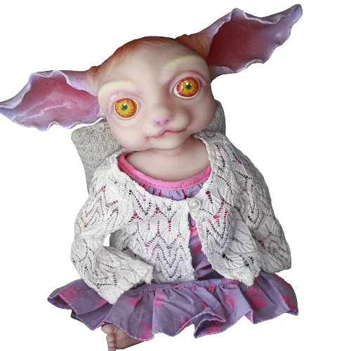 Cartoon alien Big Ears Silicone Doll Long Toy Gift Collection for Boys