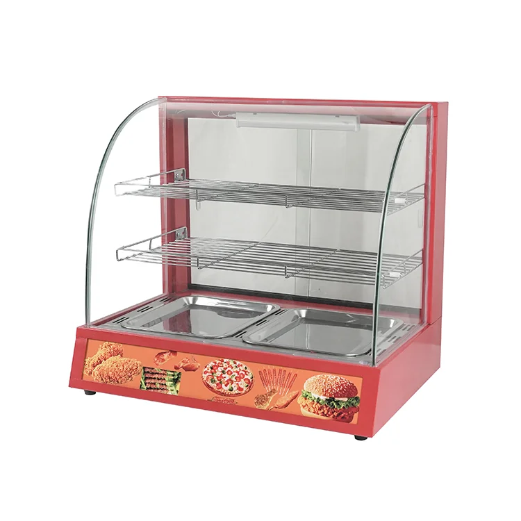 Catering Equipment Commercial Luxury Food Warming Showcase  Food Warmer Food Warming Machine for Snack Shop Restaurant