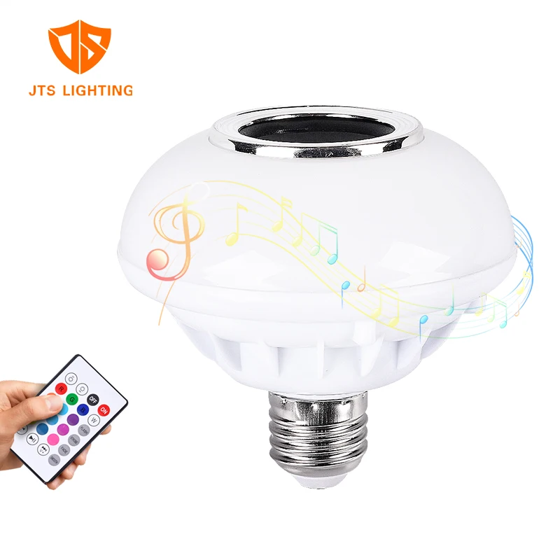 Hot Sale Blutooth Wireless Remote Colorful 12W Dimmable RGB Led Smart Music Bulb Led Bulbs Light