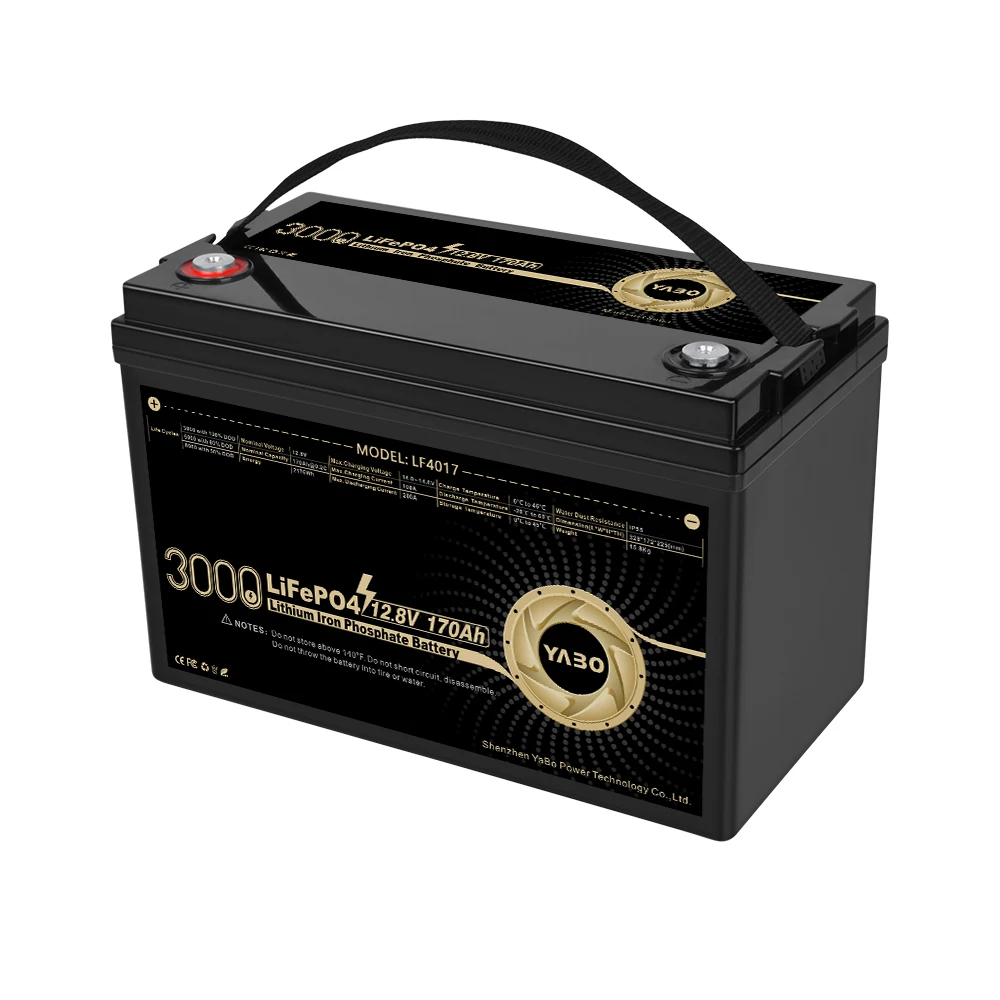 Hot Sale Lithium Iron Battery Pack Deep Cycle 3000+ Times 170Ah 12v Lifepo4 UPS Marine Battery for Solar Energy System