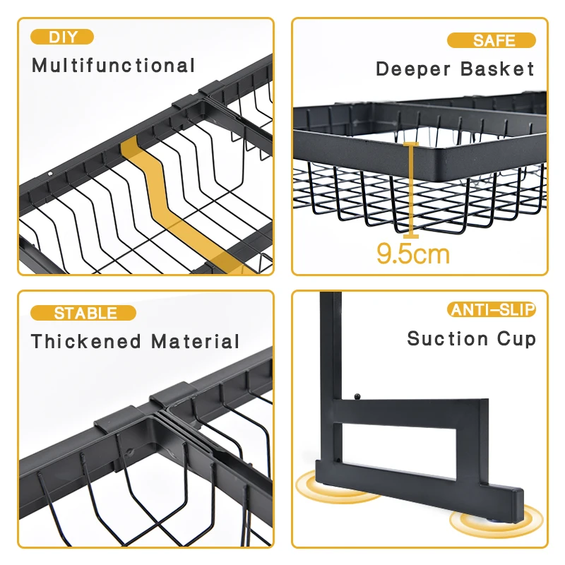 tableware storage drain rack kitchen floor multi tier shelf sink organizer kitchen corner shelf creative dish racks