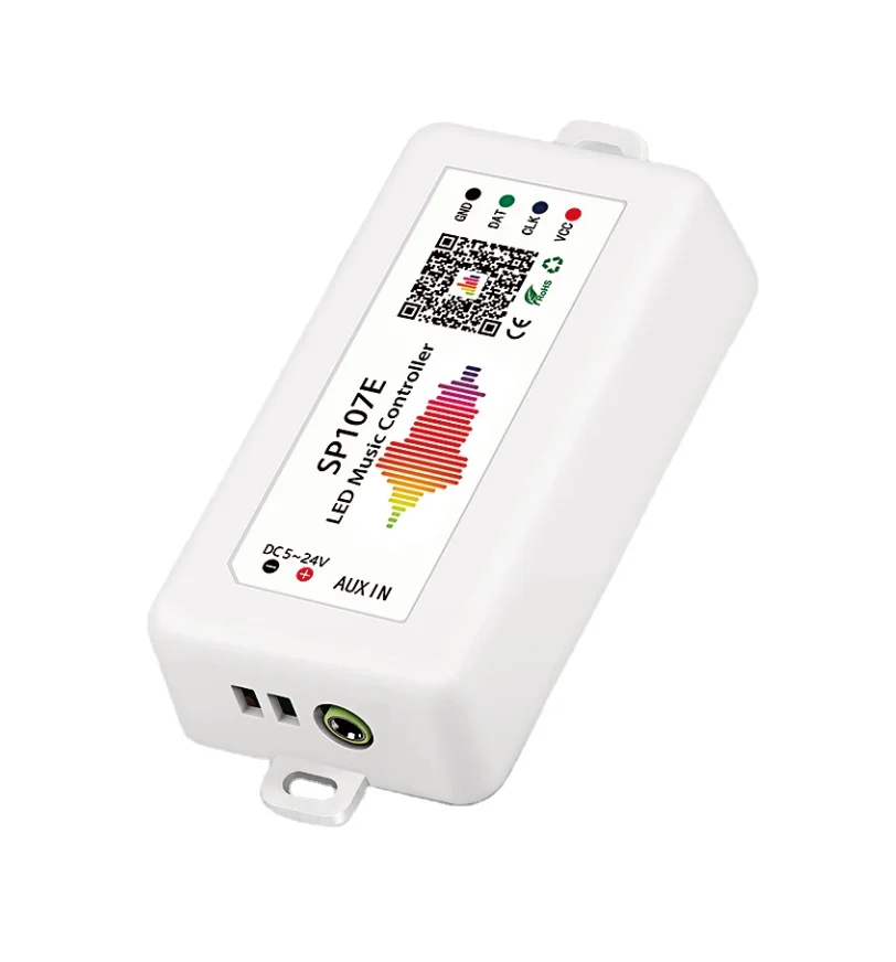 SK6812 flexible digital strip build in MIC control music rgb led pixel controller