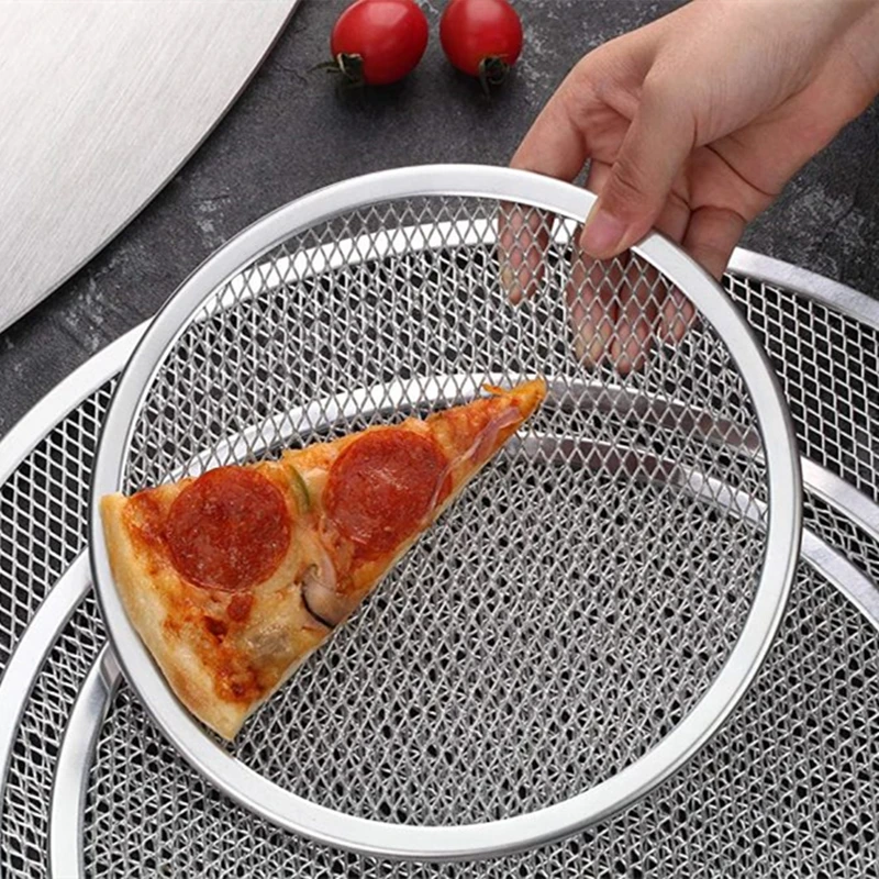 Factory Direct Supply Aluminum Pizza Screen  Pizza Mesh Tray for Pizza Oven