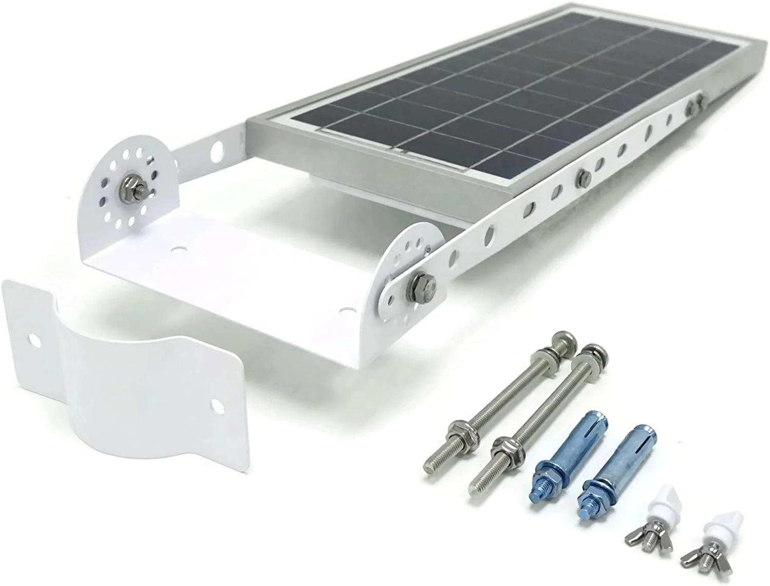 150W All in One Solar Street Light with PIR Motion Sensor Dusk to Dawn LED Solar Parking Lot Light Waterproof Pole Light