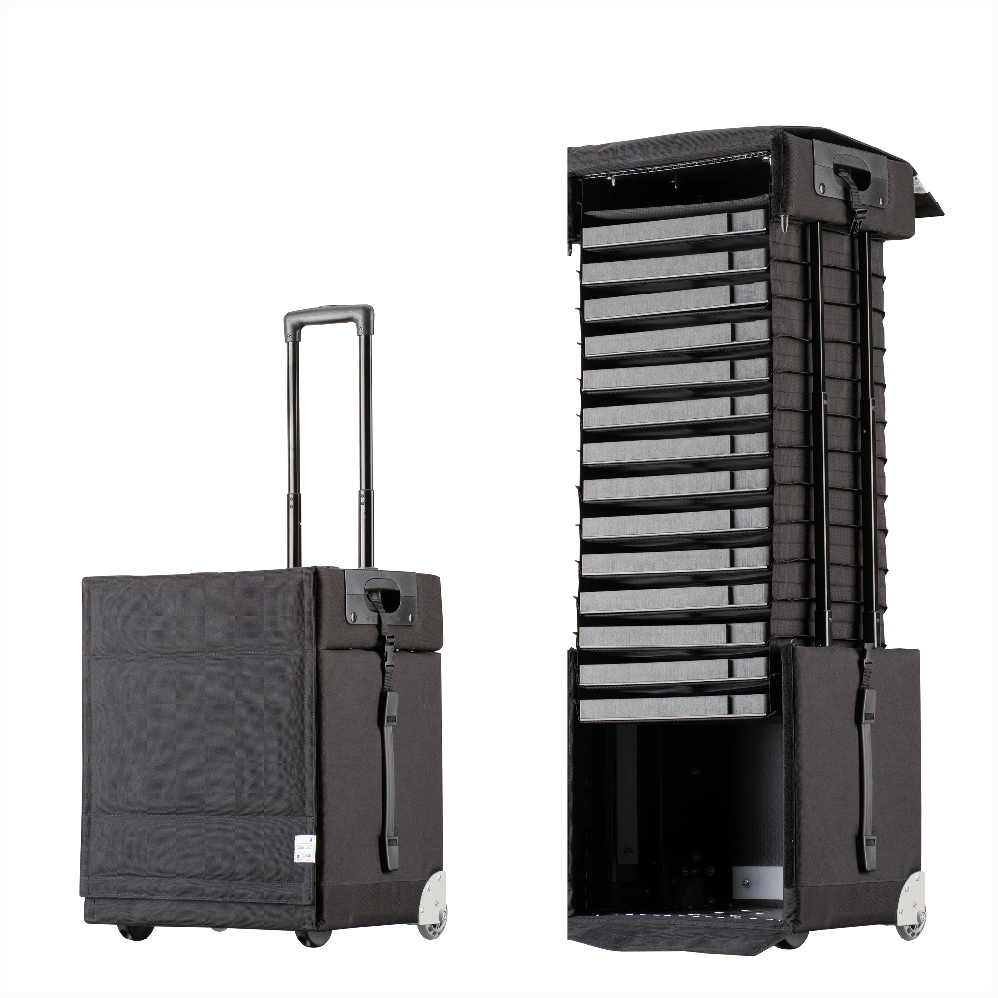 Pull up manufacturers 43L wholesale glasses suitcase box display storage cabinets eyewear case