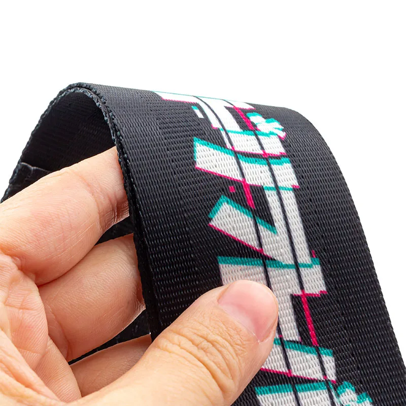 Customized logo pink nylon webbing racing car tow straps for toyota