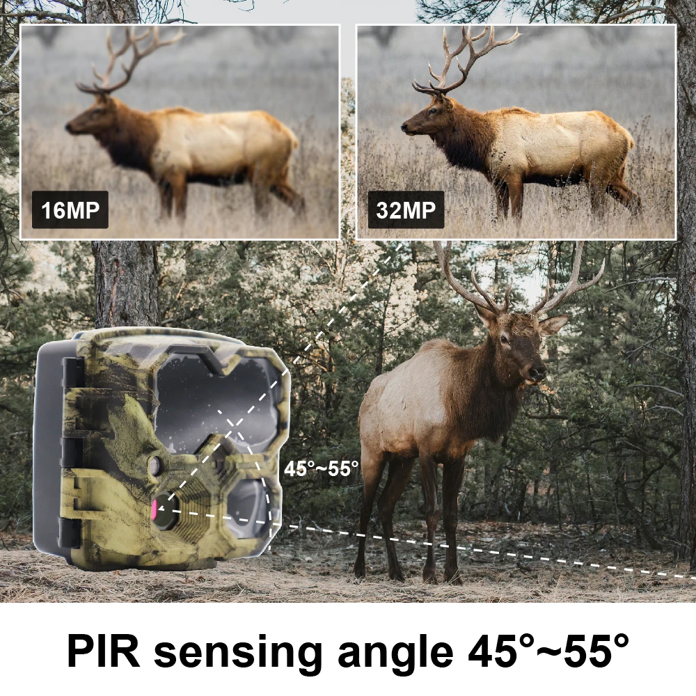 L-Shine Sports And Action Cameras 32mp Hunting Products Smart Waterproof Outdoor 32mp 4k Fhd Hunting Camera Home Safety