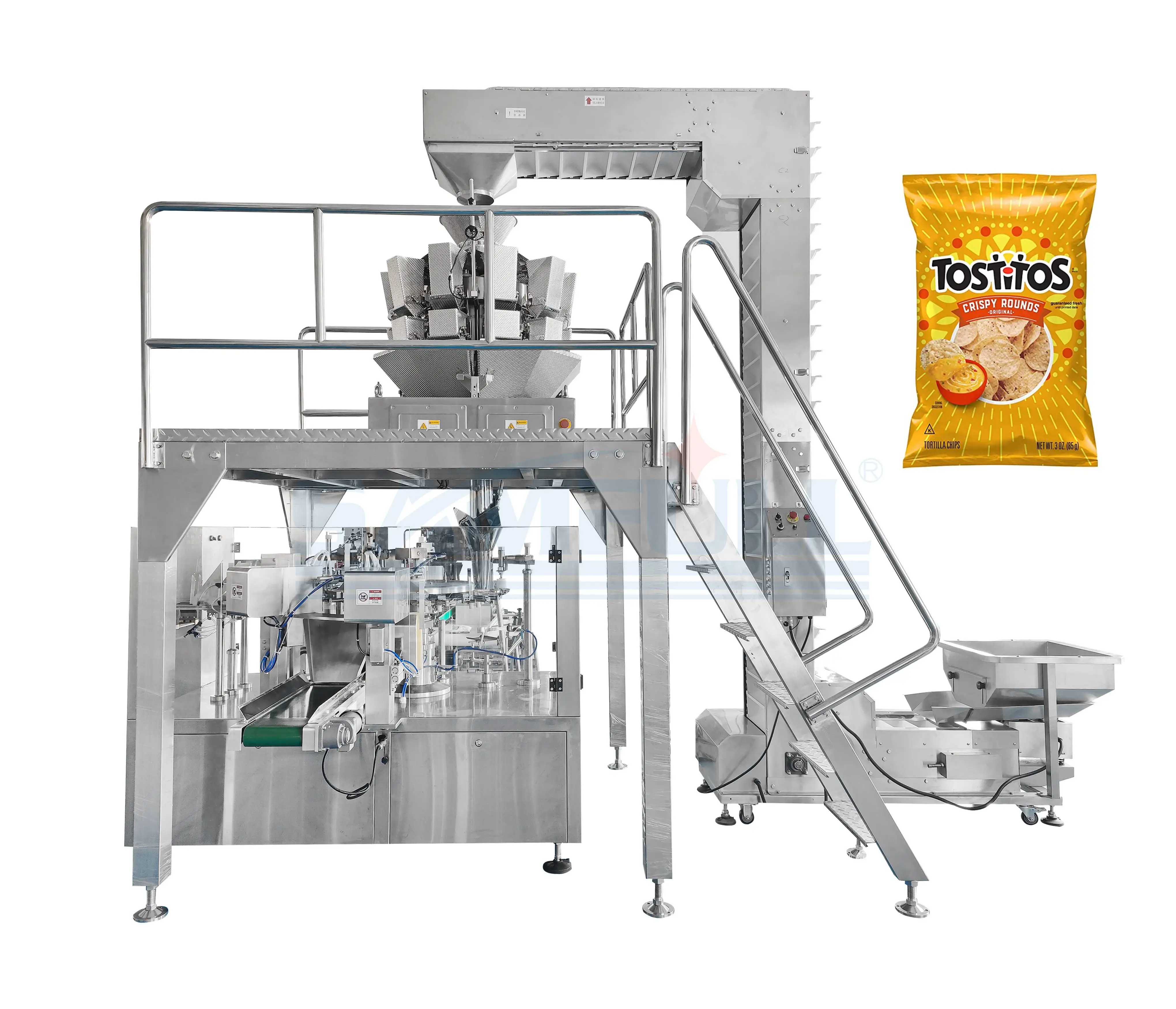 Automatic cheese nacho bite sized packing machine stand up pouch snack shredded cheese chips packing machine