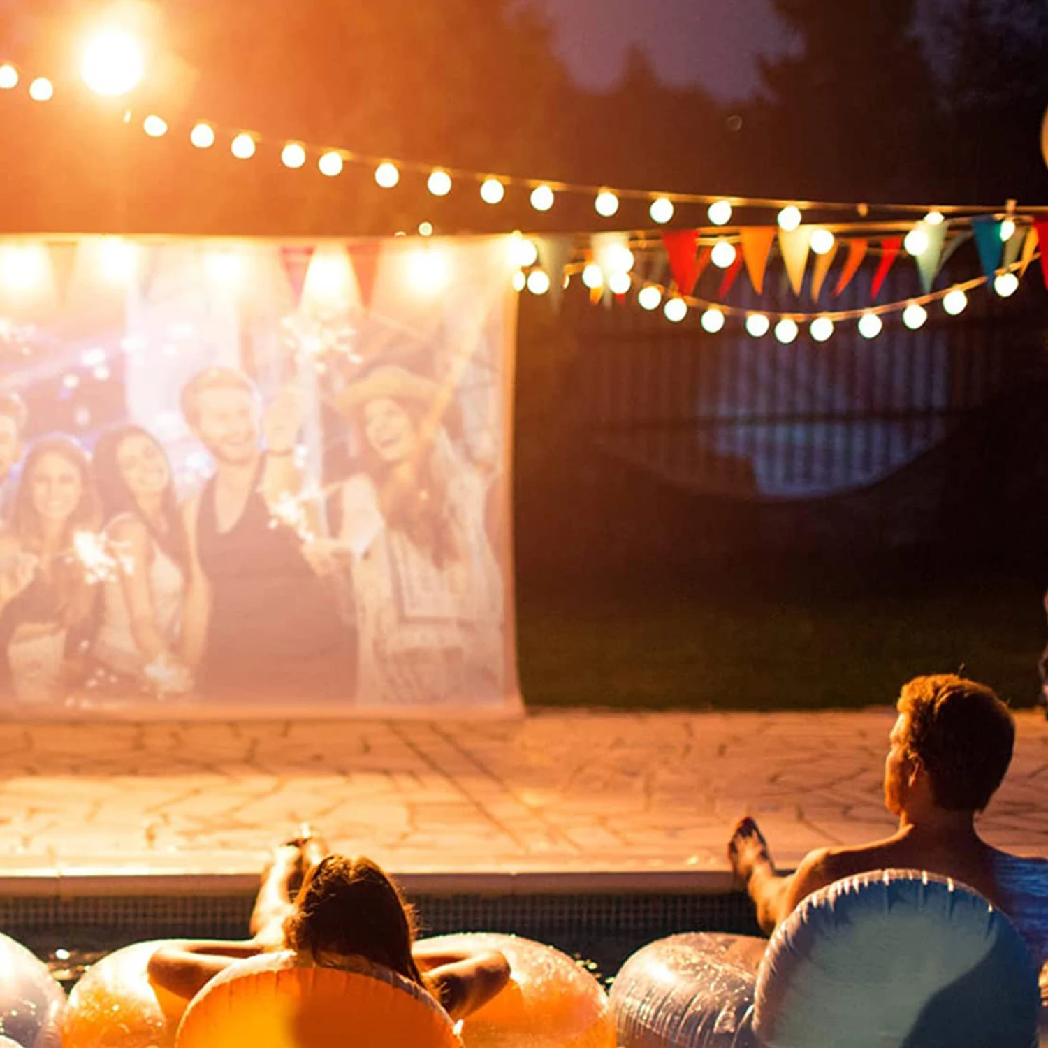 Chinese Factory Holiday lighting S14 Waterproof Patio solar Outdoor led String Lights