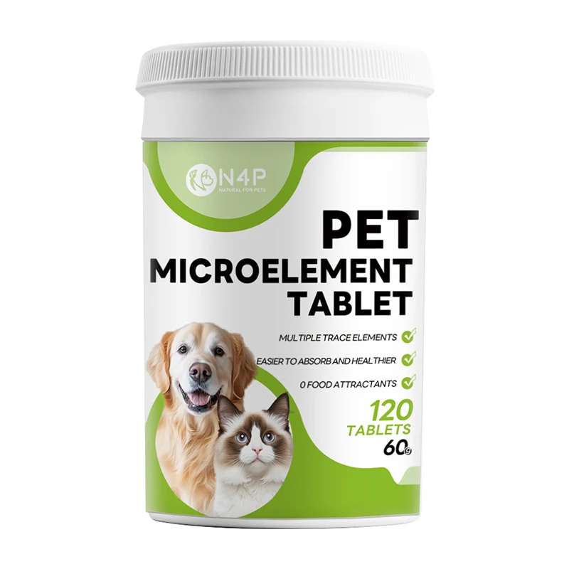 N4P Dog MICROELEMENT  PET supplement TABLET Pet Dog Fe Cu Mn iodine and other trace element to improve the lack of trace