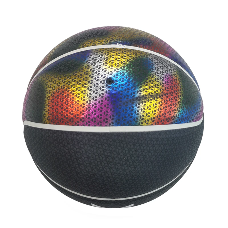 Luminous reflective basketball glow in the dark ball basketball