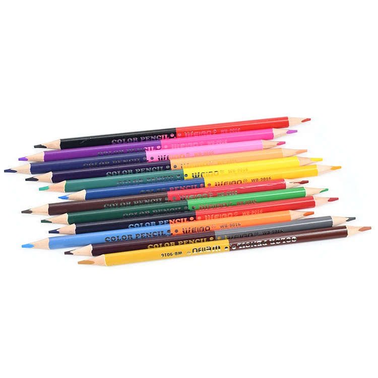 Weibo Hot sale 24colors custom color colored pencil set factory price for school and office