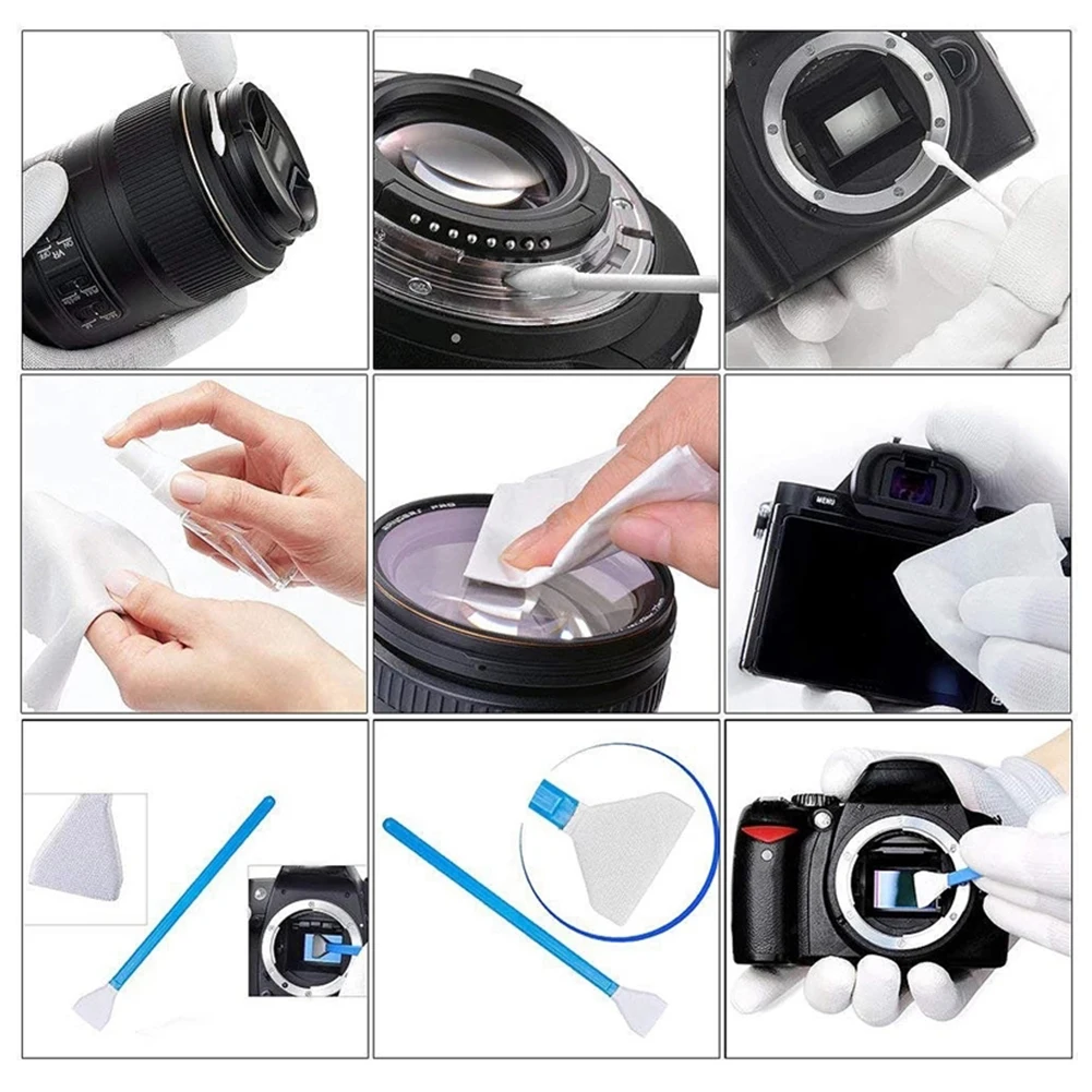 DSLR VCR Camera Lens Filter Lens Computer Screen Cleaning Tools Retractable Brush Cleaner Pen Dust Blower Cleaner For Canon