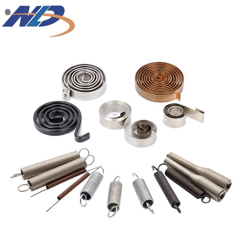 NLD Custom Retractable Cable Reel Flat Coil Recoil Rewind Spiral Torsion Power Spring For Dog Leash