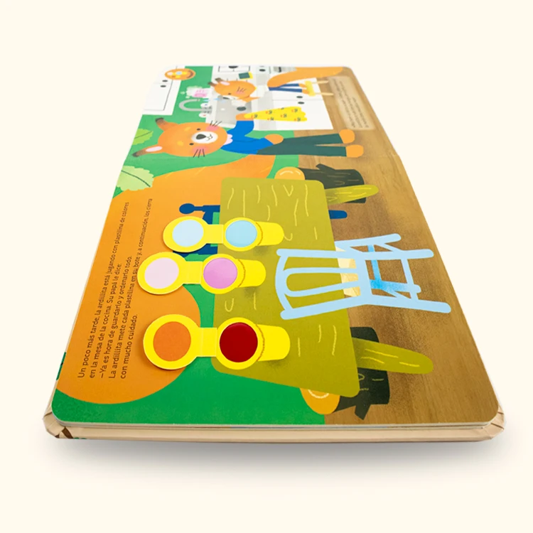 Wholesale picture Flap book printing english about Fox Family Life children story book