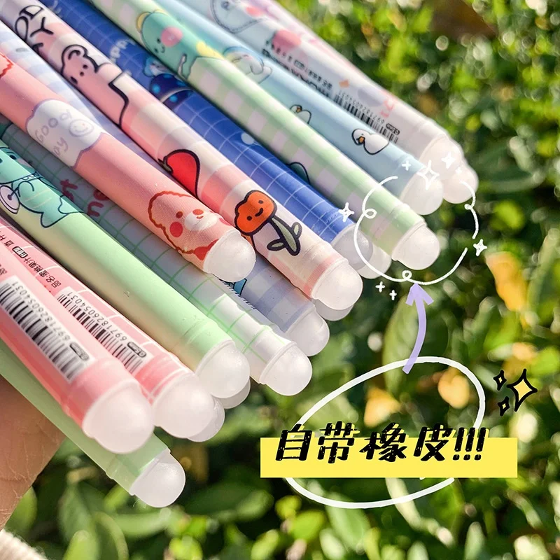 Promotion Cute Cartoon Pen Office Stationary Writing school Pen for school Supplies erasable Pen