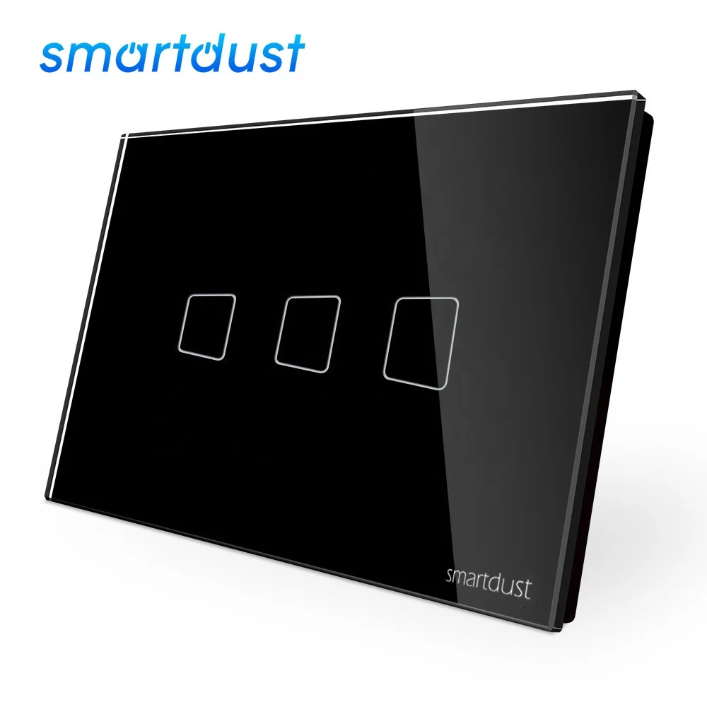 Smartdust 3 Gang No Null No Capacitor Tuya Zigbee 3.0 Smart Light Switch