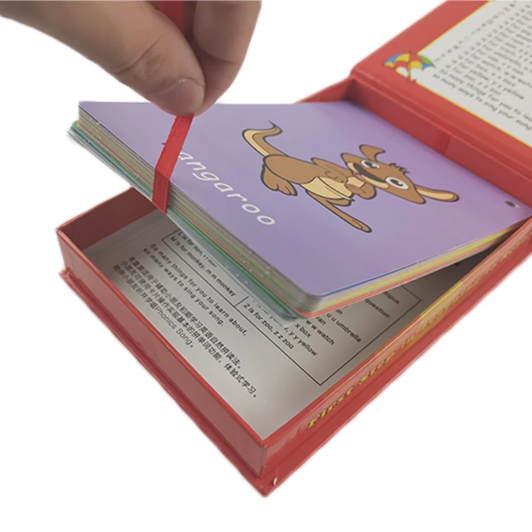 Hot Sale Kids Educational Flash Cards Custom Printing Custom Logo Printing Learning Flash Cards