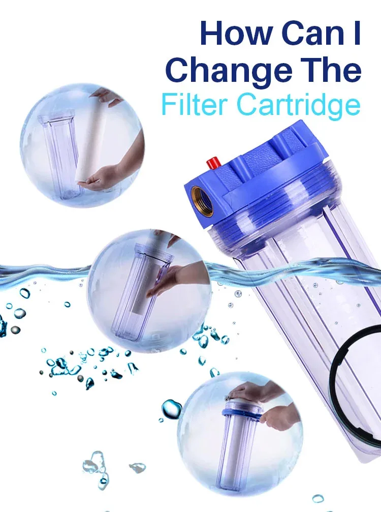 osmosis system 3 stage water filter system 2019 Housing Filter Big Blue 10' PP Cartridge Water Filter Housing