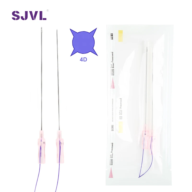 Wholesale 18g 120mm Face Lifting Barbed 4d Cog Hilos Tensores Pdo Thread Lift CE With Blunt W Type