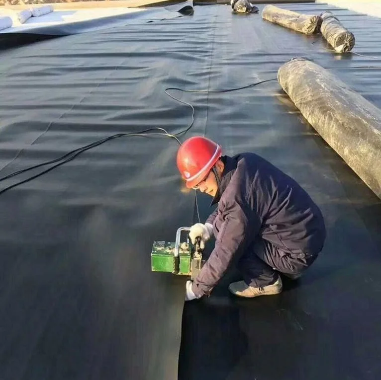 Waterproof Membrane tresluces liner Blue/Black Pond Liner 0.5mm 1mm 1.5mm HDPE Geomembrane Liner