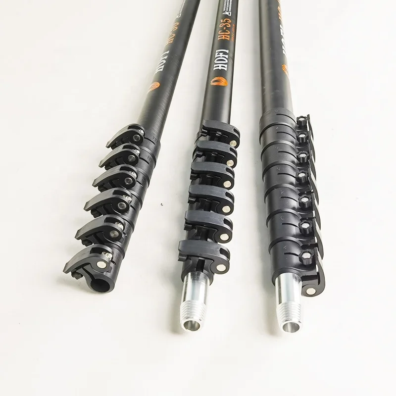 HOFI HC-22 22FT extension pole for window cleaning  adjustable strong carbon fiber telescopic pole