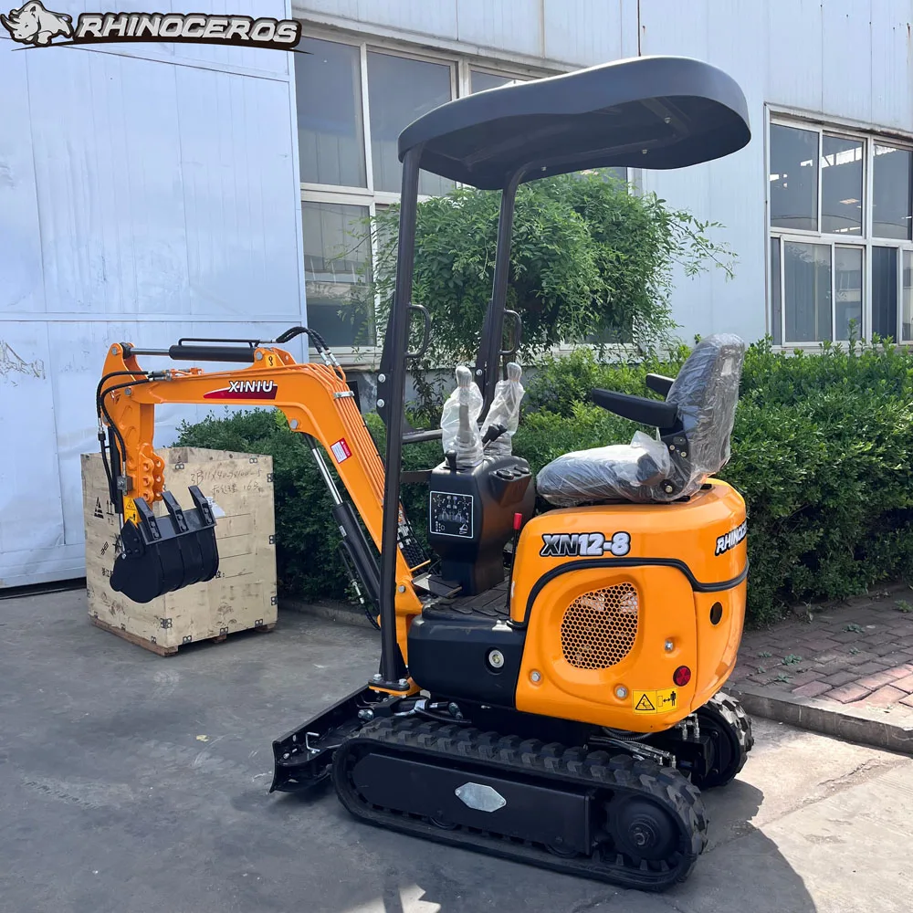 Rhinoceros Mini Excavator Made In China XN10-8 XN12-8 1ton mini excavator for garden work with CE