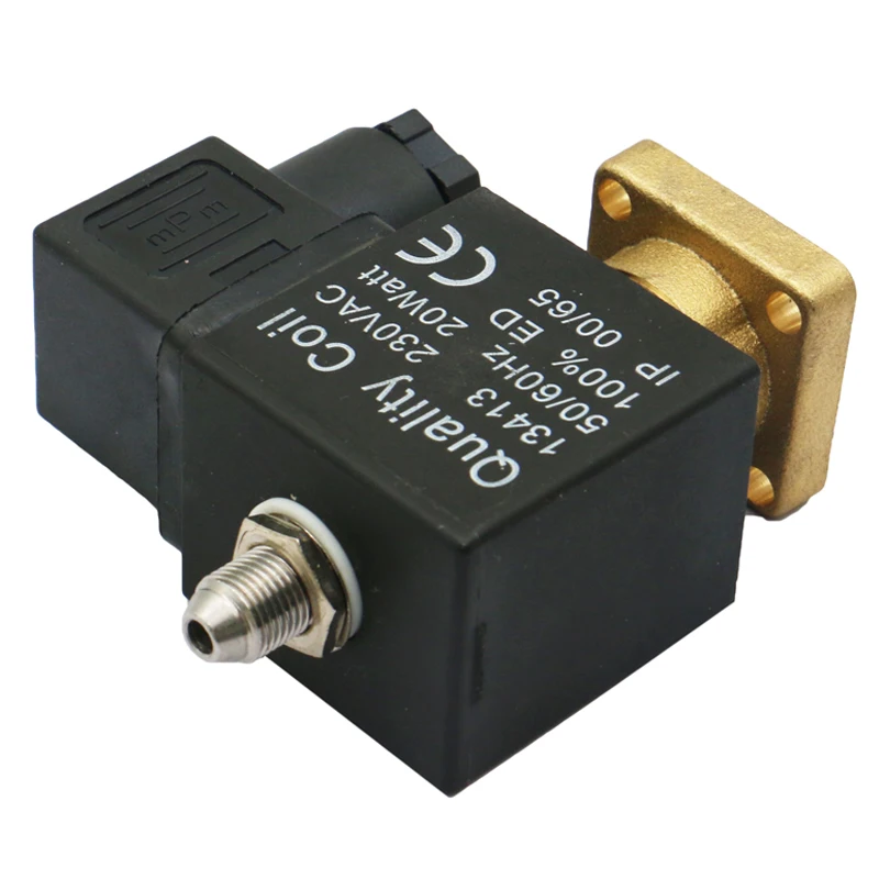 Factory Price 3/2 Way Direct Acting Mini Brass Solenoid Valve For Air Compressor