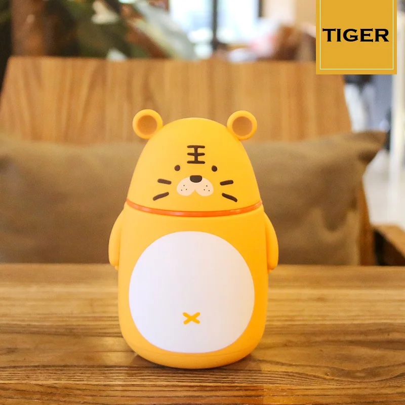 DS Portable Cute Cartoon Animal Insulation Glass Thermos Office Home Vacuum Thermos Bottle And Insulation Thermos Cups With Lid