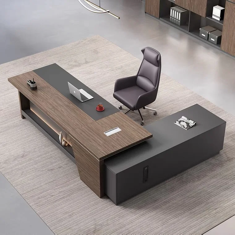 Customized desk luxury style corner shape manager executive office desk (SZ-OD709)