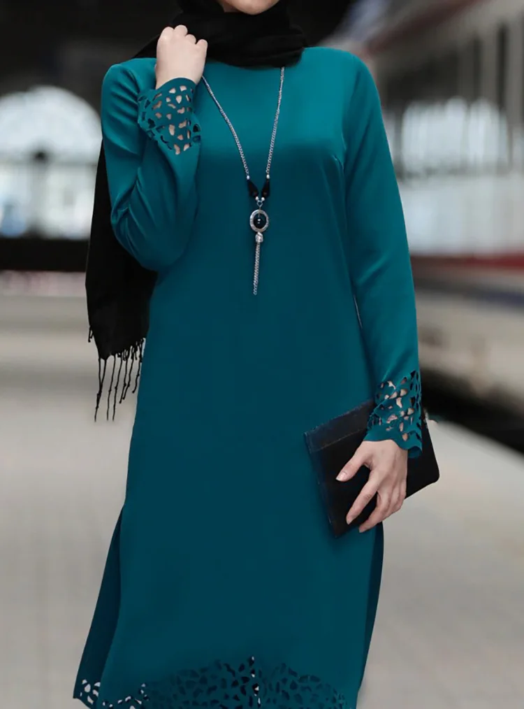 Latest designs 2pcs set women Islamic clothing oem family set baju kurung in malaysia
