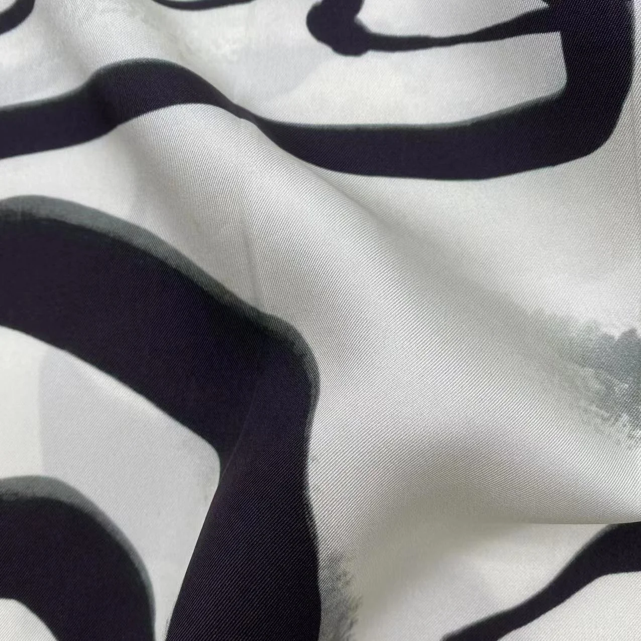 Woven Soft Smooth Printing Solid Color Silk Twill Fabric 100% Silk Organic 16 19 22 25 30mm For Lady Clothing Apparel