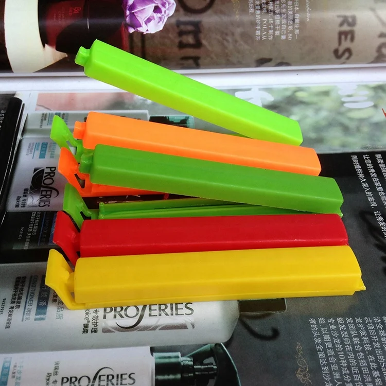 Cheap logo custom plastic closing clips food coffee tea bag sealing clip for food advertising giveaway promotional gifts