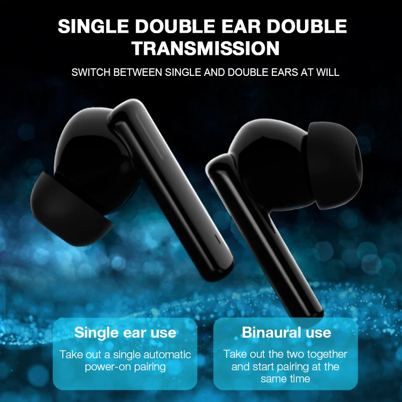 COOYEE Patent W4 Bluetooth Earphone Small and Round Charging Case Leisure Sports Headphones, 8MM Composite Membrane Bass