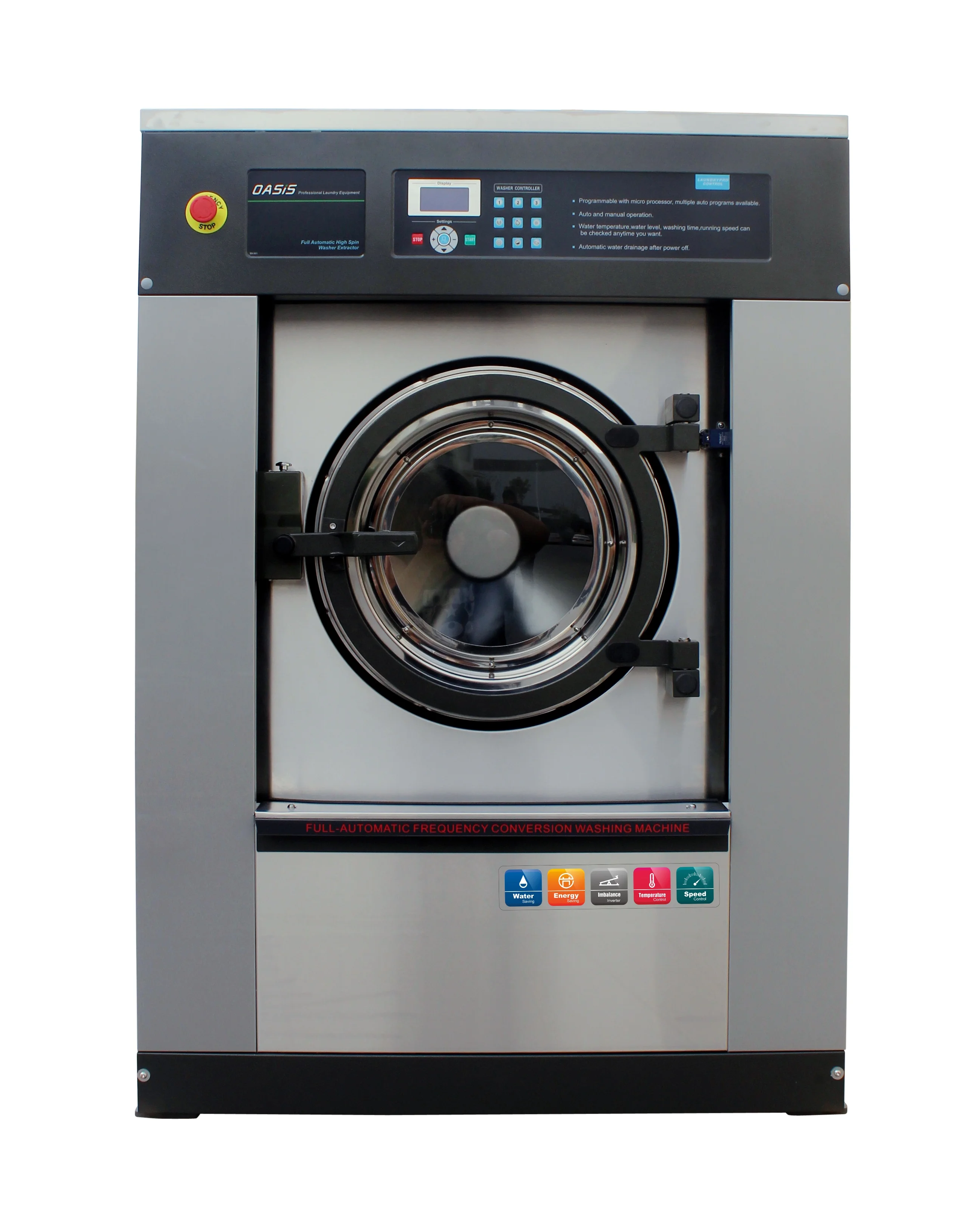 oasis commercial laundry machine fully automatic and suspension washing machine industrial, Washer Extractor 10-120kg