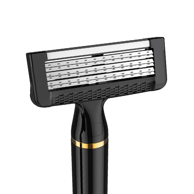 Magnet Manual Shaving Razor with 6 Blades customized color available