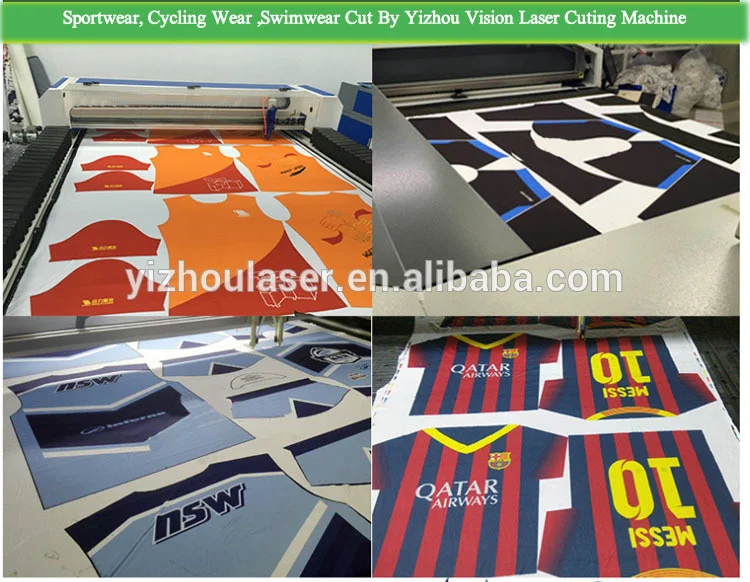 auto feeding Laser cutting machine for  fabric/cloths/home textile 150W fabric laser cutting machine