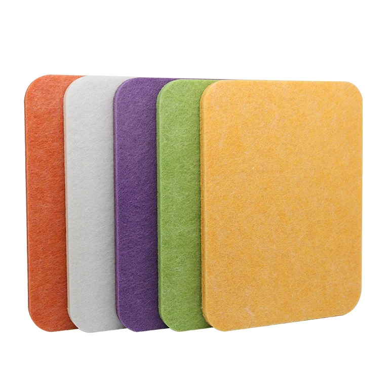 48 colors 100% Polyester Fiber Acoustic Wall Ceiling Panel PET Acoustic Panel