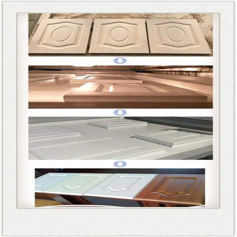 
AUTO PVC film Vacuum membrane laminating press machine for the MDF door making II 