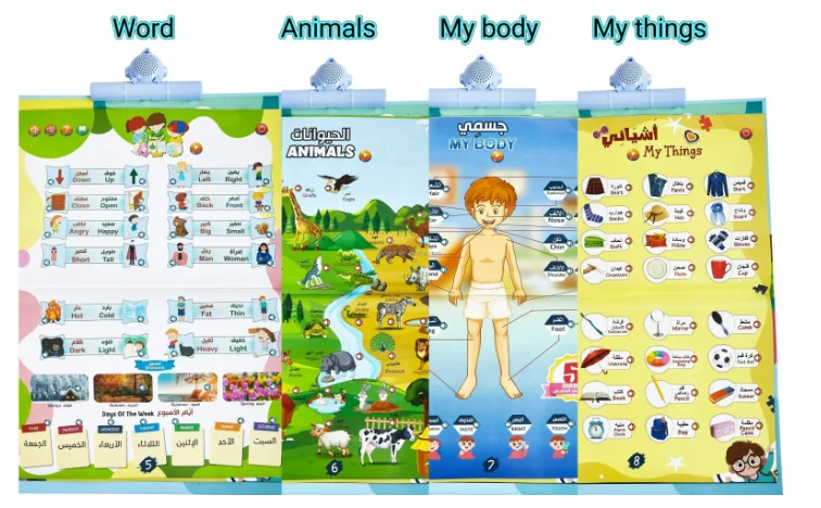 islamic kids toys quran learning for kids islamic audio kids talking wall chart