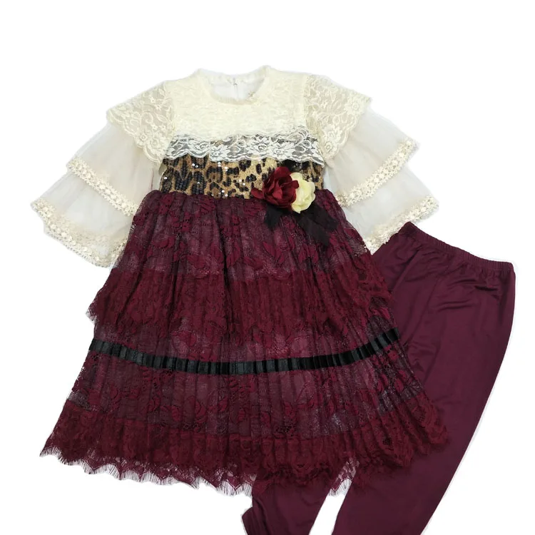2020 baby dress skirt female baby lace sequin princess dress 6-12 years Girl clothes