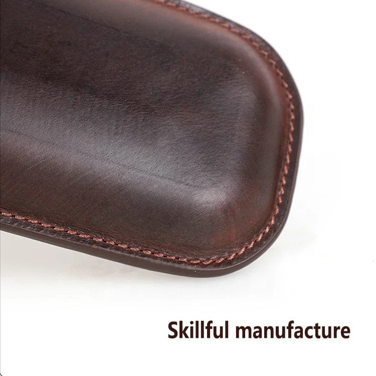 Personalised Custom Genuine Leather Cigar Case Handmade 2 Tube Travel Cigar Holder Box For Men