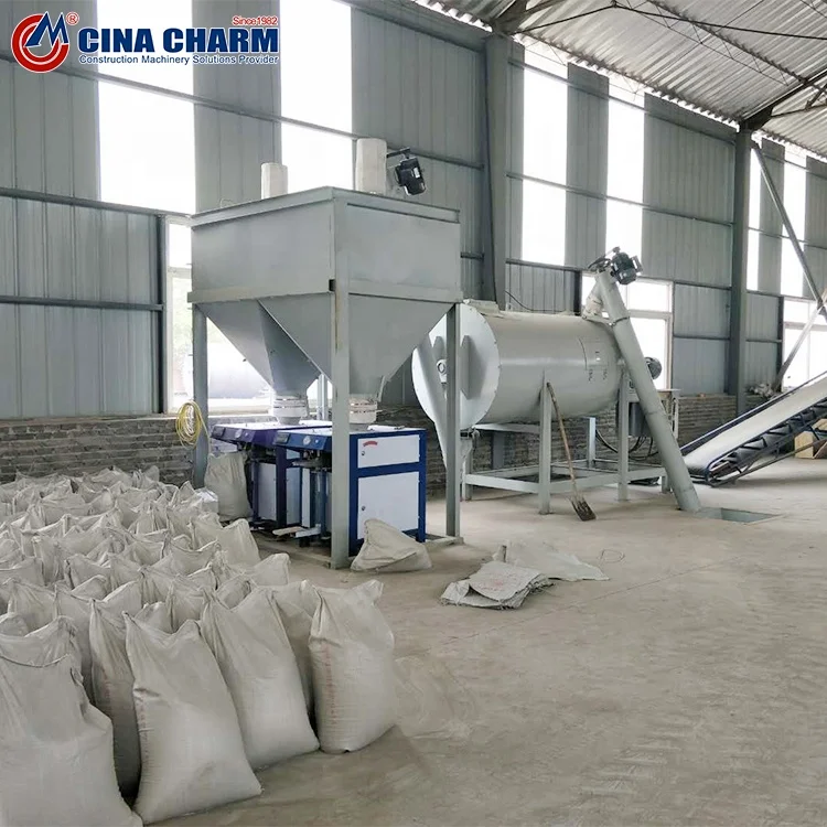 New Arrival dry mix mortar mixer 3-5 T/H Tile Adhesive Mix Making Machine 1-3t/h Dry Mortar Mixing Machine for sale
