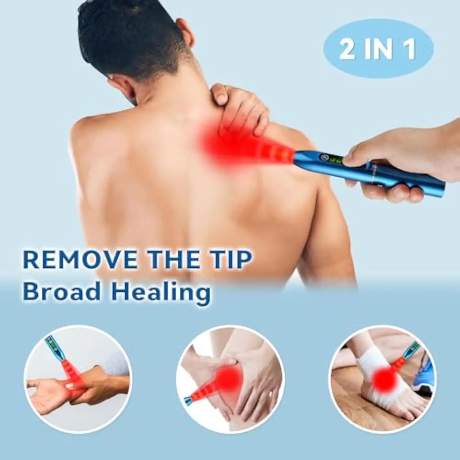 Factory LED Infrared Red Light Therapy Handheld Wand Face Nose Ear Pain Relief Inflammation Skincare Red Light Therapy Torch