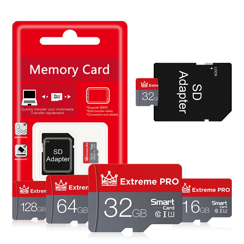 2022 Factory Cheap Prices Memory Sd Card Class 10 Fast with Plastic Box Package Taiwan 2GB 4GB 8GB 16GB 32GB 64GB 128GB