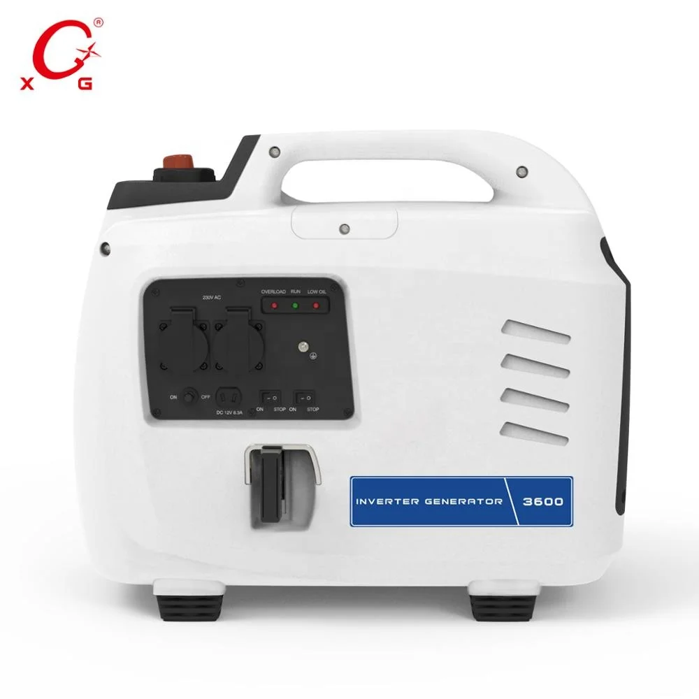 Portable Petrol 4.0kVA Inverter Generator Mini Dual Fuel Silent Power Generator Electric Start 3600W Dual Frequency Generator