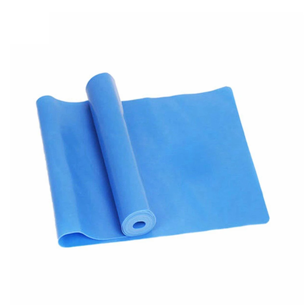Natural Rubber Latex Sheet Yoga Elastic Straps Gym Workout Stretching Rubber Belt Band Resistance Fitness Exercise Flat Bands