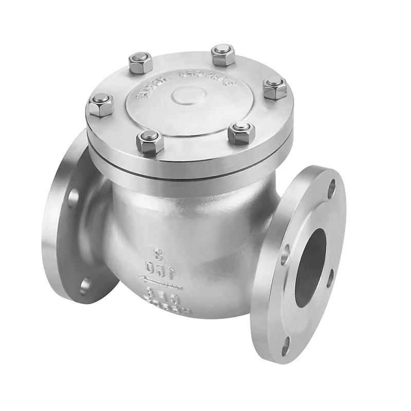  Wholesale 4' Water Stainless Steel 304 Flanged Flow Control Swing Check