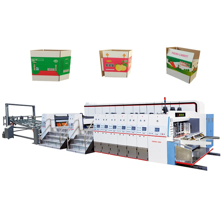 Pizza box printing slotting machine die cutting machine automatic for box carton